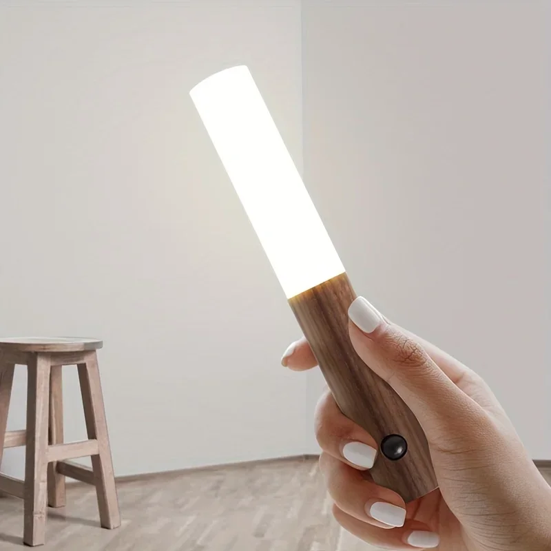 Luz LED nocturna con Sensor de movimiento inteligente, recargable, para pasillo, armario, pared, hogar, baño, cocina, dormitorio, iluminación de entrada