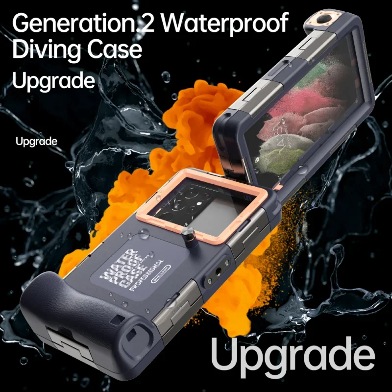 Recién actualizado IP68 estándar 15M/50 pies buceo/fotografía de natación buceo profesional funda de teléfono impermeable accesorios de playa