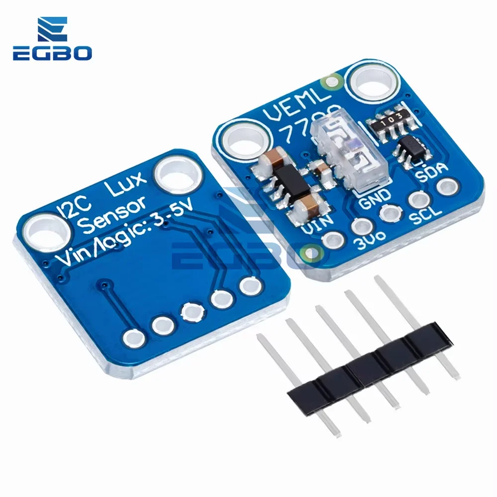 Módulo Sensor de luz ambiental VEML7700, placa Sensor de medición de luz Lux de 120k, interfaz I2C IIC de 3,3 V y 5V para Arduino Raspberry Pi