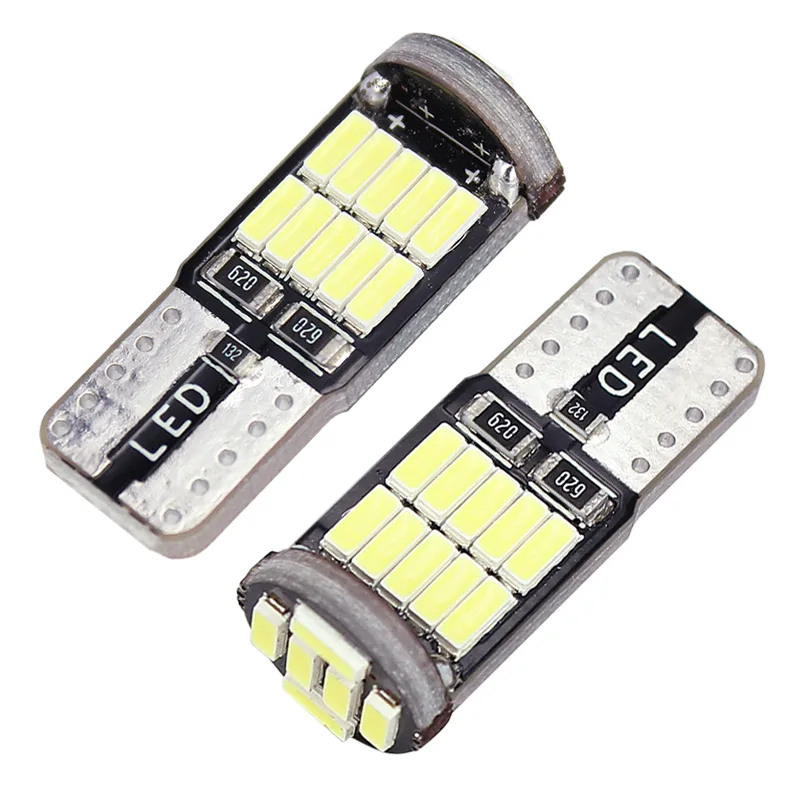 2/4/6/10 SZT. Żarówki LED T10 W5W 26SMD 4014 Chip 194 501 Canbus Białe Światło Sygnałowe Lampka Wewnętrzna Samochodu Lampka Oświetlenia Kabiny Lampka do Czytania Światła Obrysowe 12V