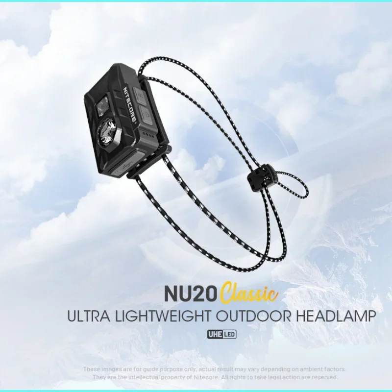 NITECORE NU20 Classic 360Lumens  Ultra Lightweight Waterproof Headlamp USB-C Rechargeable Bulit-in 500mAh Battery