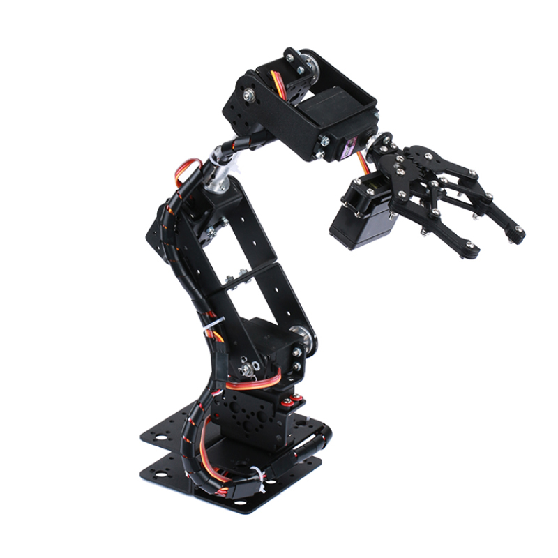 Soporte de brazo de Robot MG996, marco de brazo de Robot de 6 DOF, Kit DIY, código de código abierto y Tutorial UNO/ESP32/STM32, Kit de inicio programable