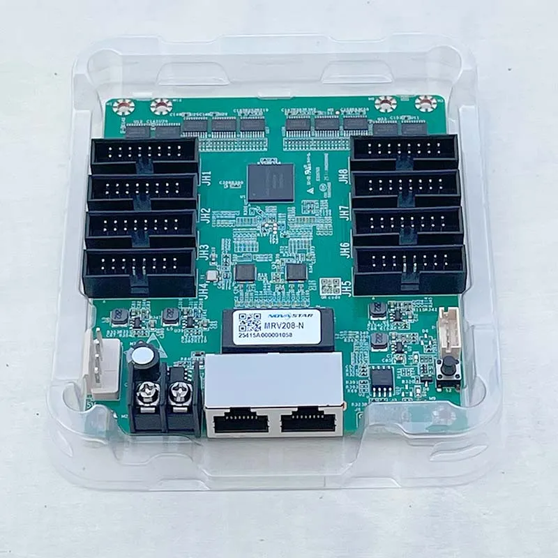 Novastar MRV208-N Full Color Large LED Video Screen Receiving Card Cassette 8 HUB75E Ports Interface 256x256 Pixels Controller