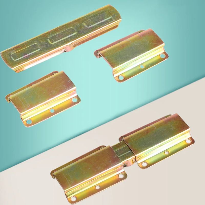 Doppelte gerade Stangen platte Möbel befestigungen versteckte Stecker Scharnier halterung versteckte Tisch halter Scharnier Möbel zubehör