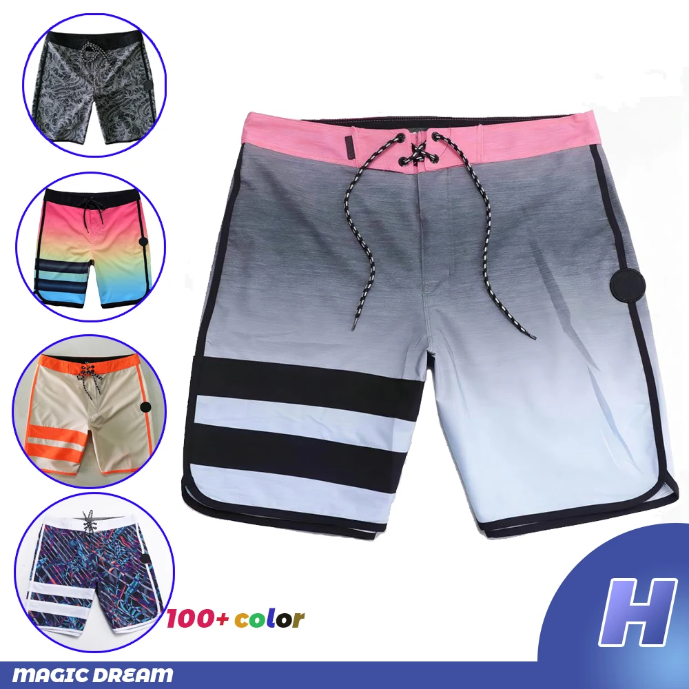 2024 verão novos shorts de praia à prova dwaterproof água dos homens phantom bermuda board shorts nadar secagem rápida casual mergulho surfwear mais banho