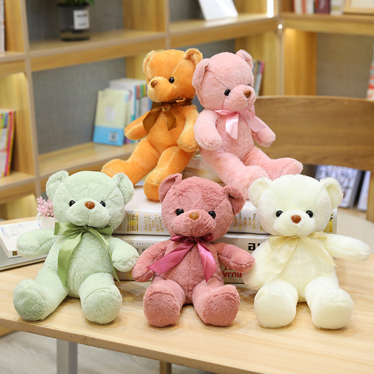 ตุ๊กตา Stitch ยัดไส้ตุ๊กตาหนานุ่มหมีนุ่ม30ซม. 10สไตล์ตุ๊กตาหมีเท็ดดี้สีชมพูเทาขาว kado ulang tahun น่ารักสำหรับเด็กผู้หญิงเด็กผู้ชาย