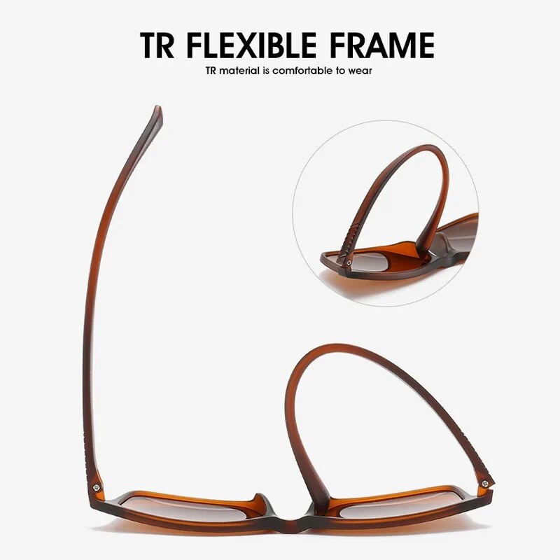 Luxus Männer Polarisierte Sonnenbrille Mode Vintage Platz Ultra Licht TR90 Rahmen Fahren Angeln Sonnenbrille Für Mann UV400 Brillen
