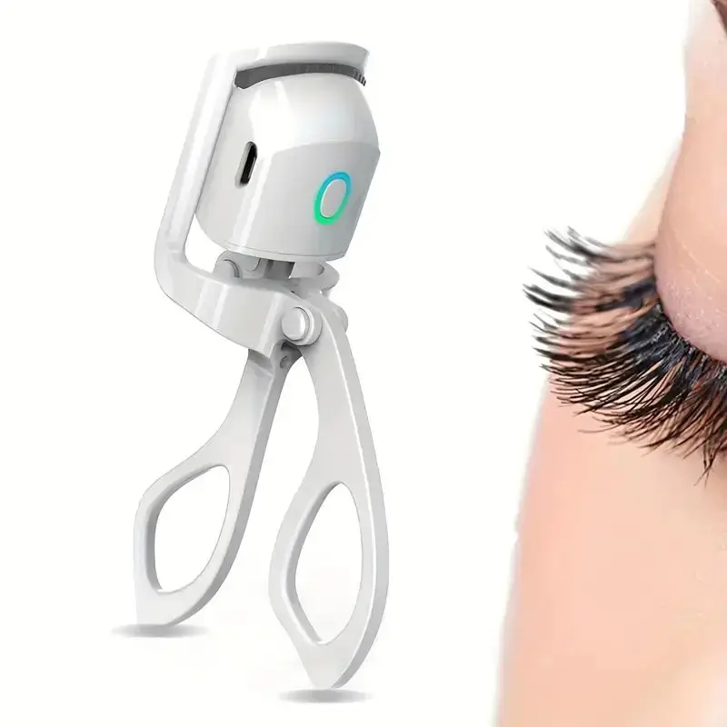 1pc ABS Elektrische Wimpernzange, Moderne Schönheit Auge Instrument Für Zuhause, Langlebige Curl Elektrische Wimpern Dauerwelle Wimpern Clip