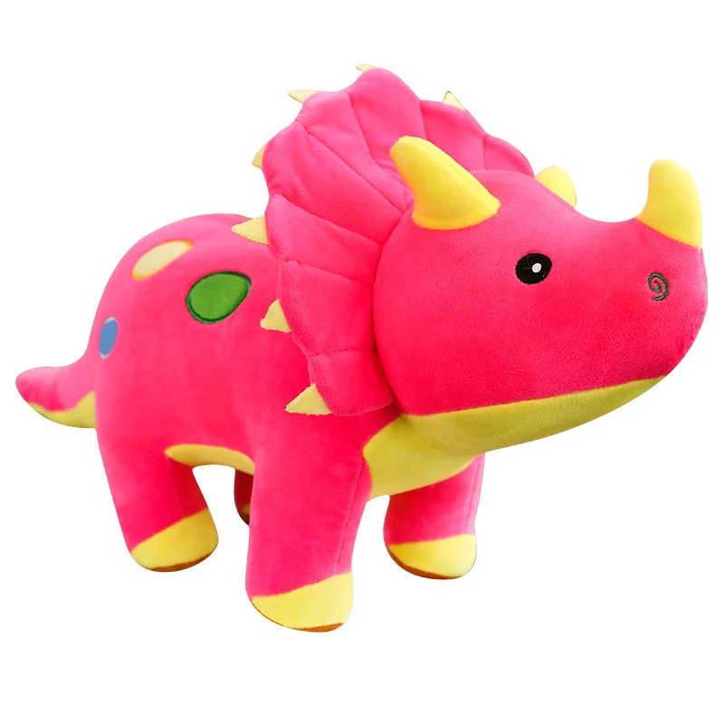 Creative Big Plush Soft Triceratops Stegosaurus ของเล่นตุ๊กตาไดโนเสาร์ตุ๊กตาของเล่นเด็กไดโนเสาร์ของเล่นของขวัญวันเกิด