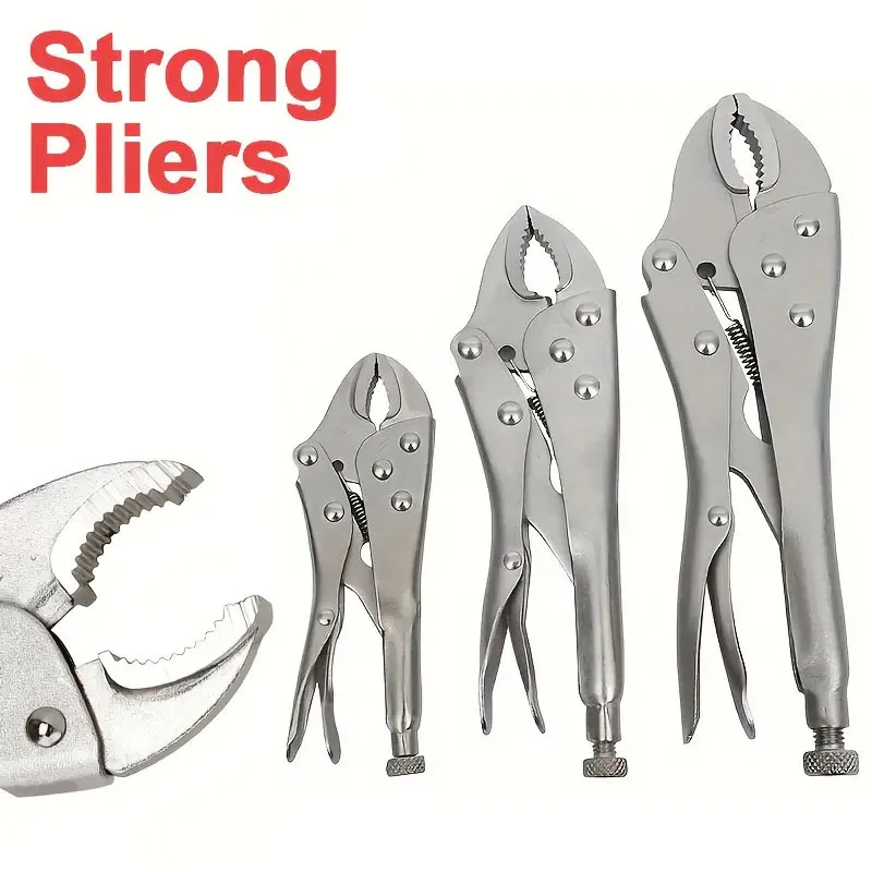 5/7/10 Inch Multi-Function Adjustable Locking Pliers Water Pipe Labor-Saving Gripping Pliers For Woodworking And Welding Repairs