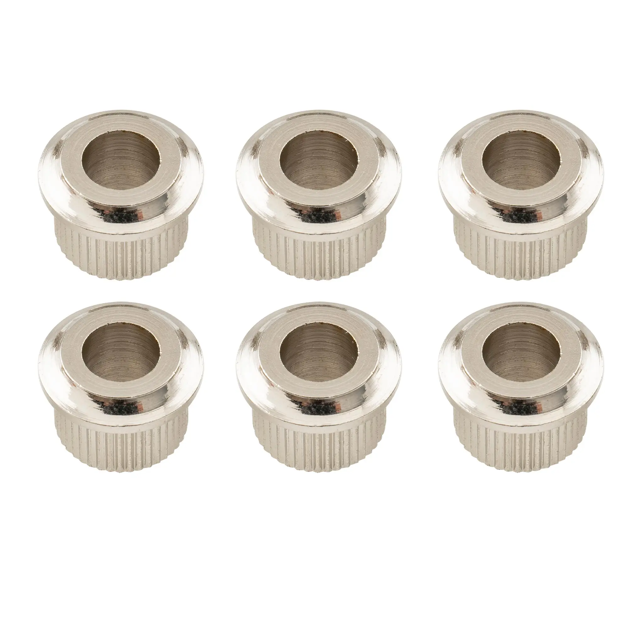 Musiclily Pro Kim Loại Vintage/Hiện Đại 6Mm Đến 10Mm Đàn Guitar Chuyển Đổi Bushings Chỉnh Chốt Adapter Ferrules, niken (Bộ 6)