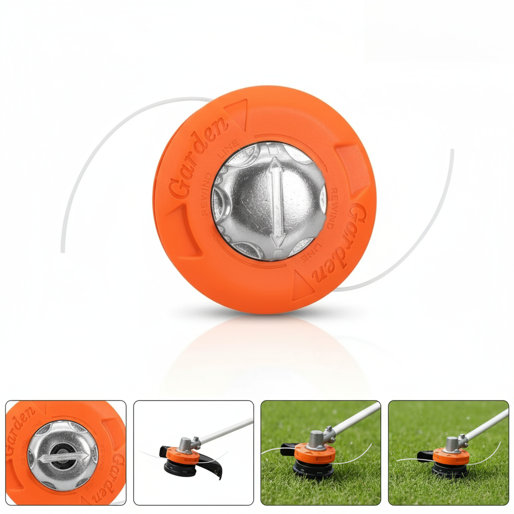 Cabezal de repuesto para cortadora de hilo de ajuste Universal, cabezal de corte de césped automático para maquinaria de jardín de gasolina, desbrozadora