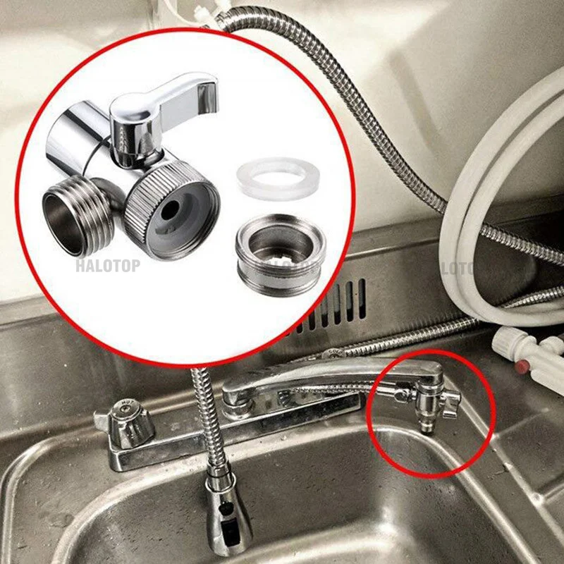 Adaptador de grifo de cocina, interruptor de baño, divisor, desviador, válvula de fregadero, conector de grifo de agua, separador, ducha, inodoro, accesorios en T