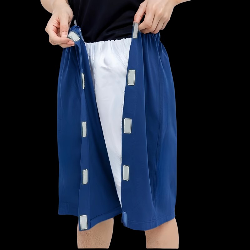 Saias removíveis para homens, calças com botão fácil aberto, shorts de enfermagem, roupa íntima para maternidade