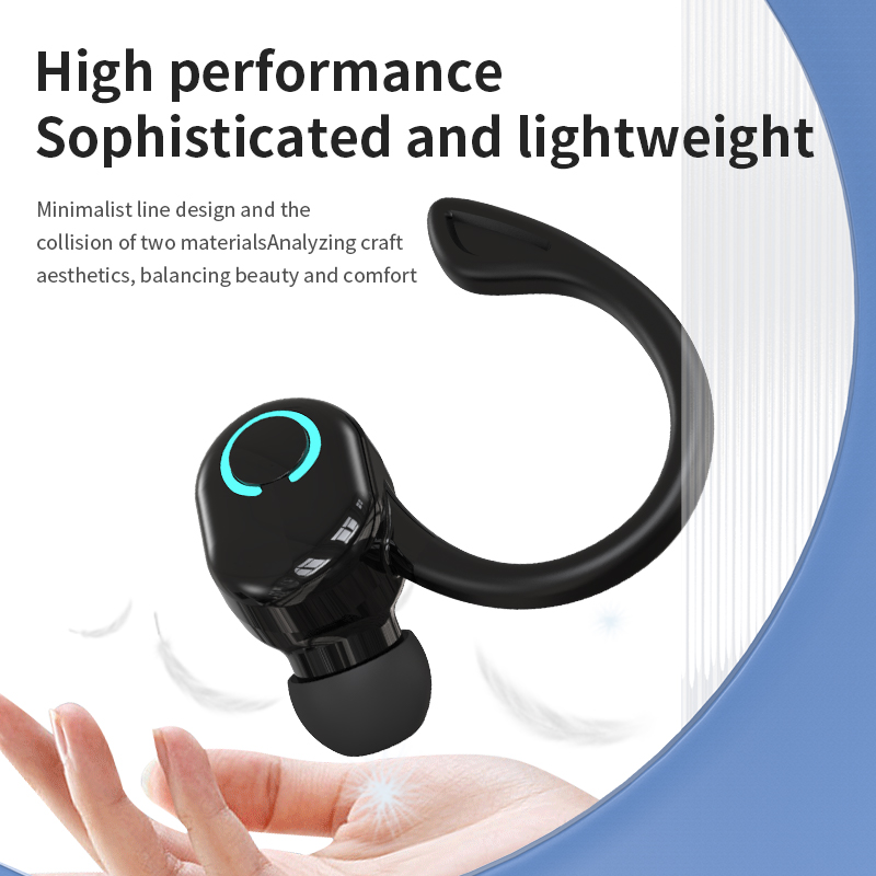VAORLO S10 New Earphone Bluetooth Earphone Sport Business Single Ear Earphone With Good Sport Range and Noise Reduction Wearing