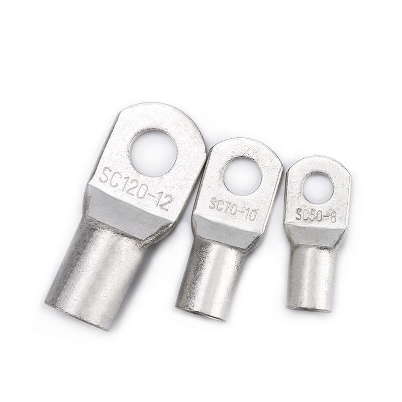 1-50 個 SC-2.5 4 6 10 16 25 35 50 70 95 120 150 185 ワイヤーノーズ銅端子バッテリーケーブルラグネジ穴 M5M6 M8 M10 M12 M14