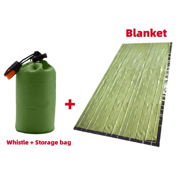 Notfallschlafsack, Mylar-Notfalldecke, wasserdichte, leichte Survival-Unterschlupfdecke