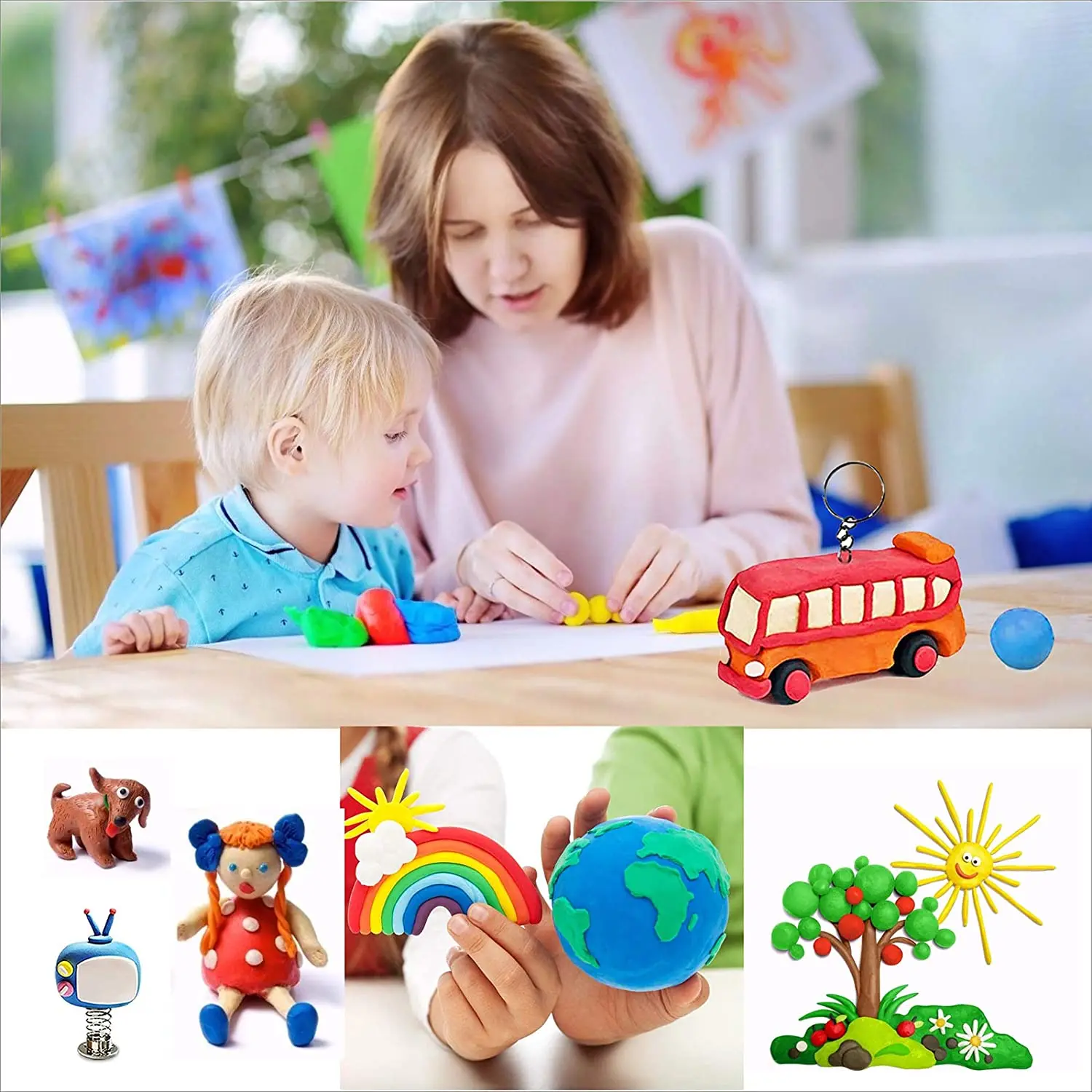 24 Colors 10g Tiny Small Block Art Craft Fimo Polymer Clay Children Toys Modeling Clay For Kids Sculptural Oven Bake Clay