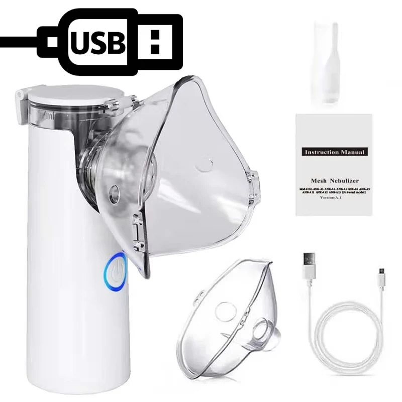 Nebulizador portátil de mano para niños, inhalador silencioso, atomizador de Aerosol para el cuidado de la salud, equipo médico