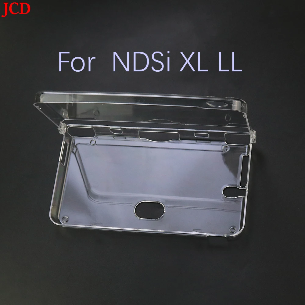 Custodia in plastica trasparente con guscio in cristallo per Nintend DSL NDS Lite NDSL per console DSi NDSi XL LL con pellicola protettiva per schermo