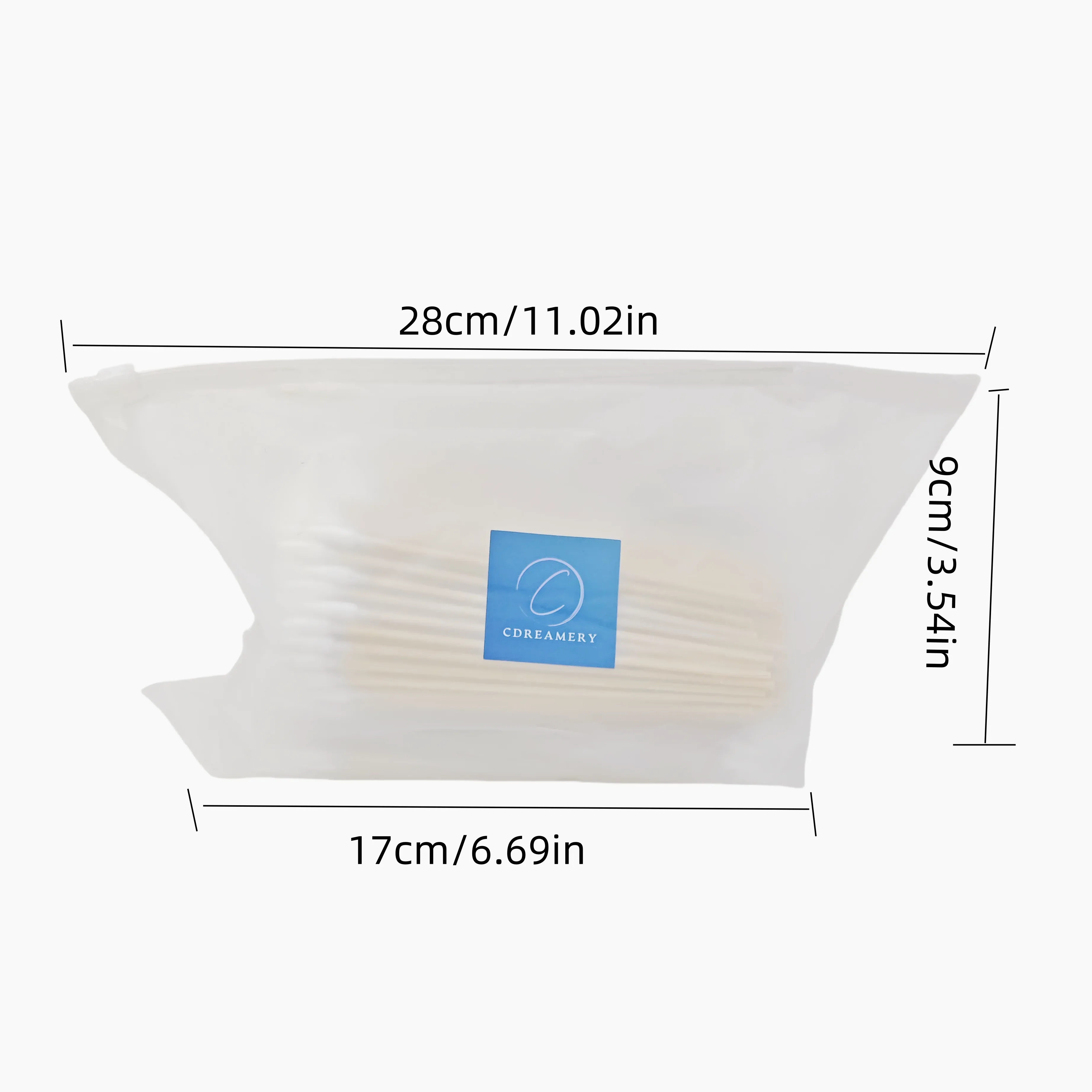 CDY2400pTATTOOBLU Ear Care ทําความสะอาดไม้ Handle Pointed Tip หัว CottonPermanent Eyebrow Eyelash Tattoo ด้ายแต่งหน้าความงามลบ