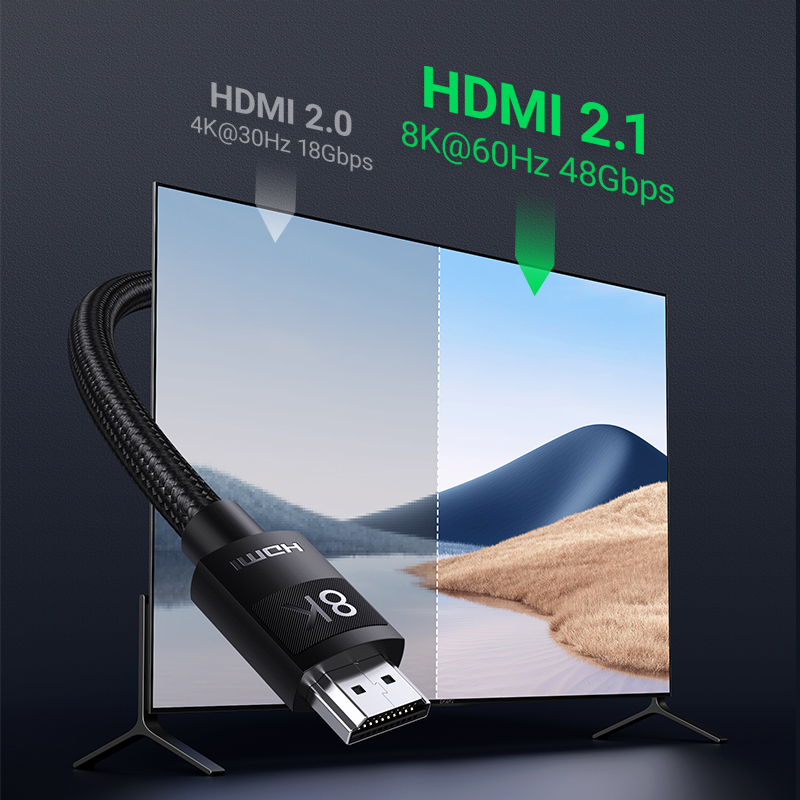 Разветвитель Ugreen HDMI 2,1, 8K/60 Гц, 4K/120 Гц, 48 Гбит/с