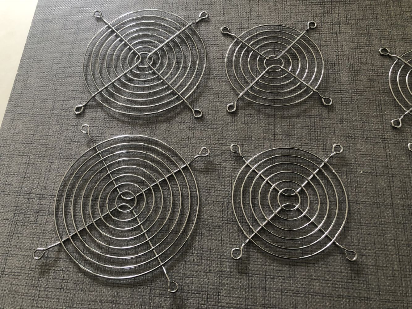 1PC Silbrig Metall Draht Finger Schutz 80mm 90mm 120mm Für CPU Fan DC Fan Grill schutz Schutz Vernickelt Mesh