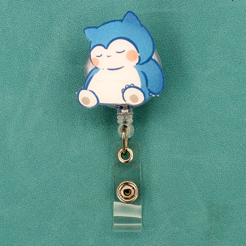 漫画面白い魔法の精神バッジリールナース労働者 Enfermera ID ホルダー女の子男の子格納式ネームカードホルダーアクセサリー