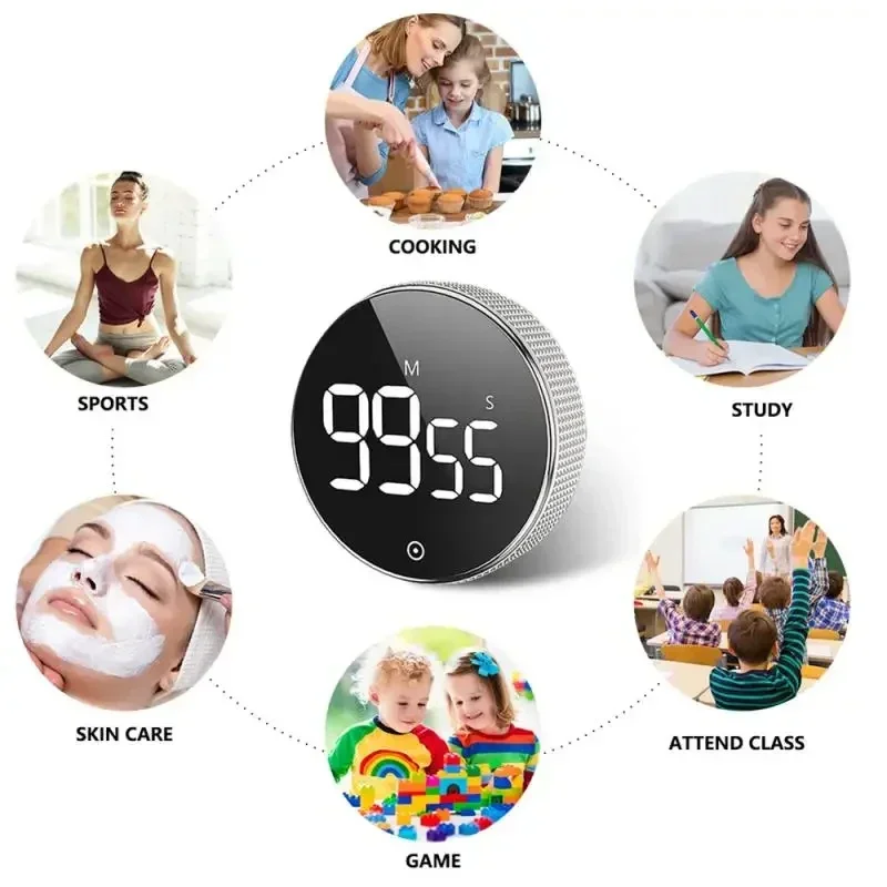 Super Mini LCD Digital Display Kitchen Timer Kitchen Countdown Alarm Magnet Clock Sleep Stopwatch Clock Timer