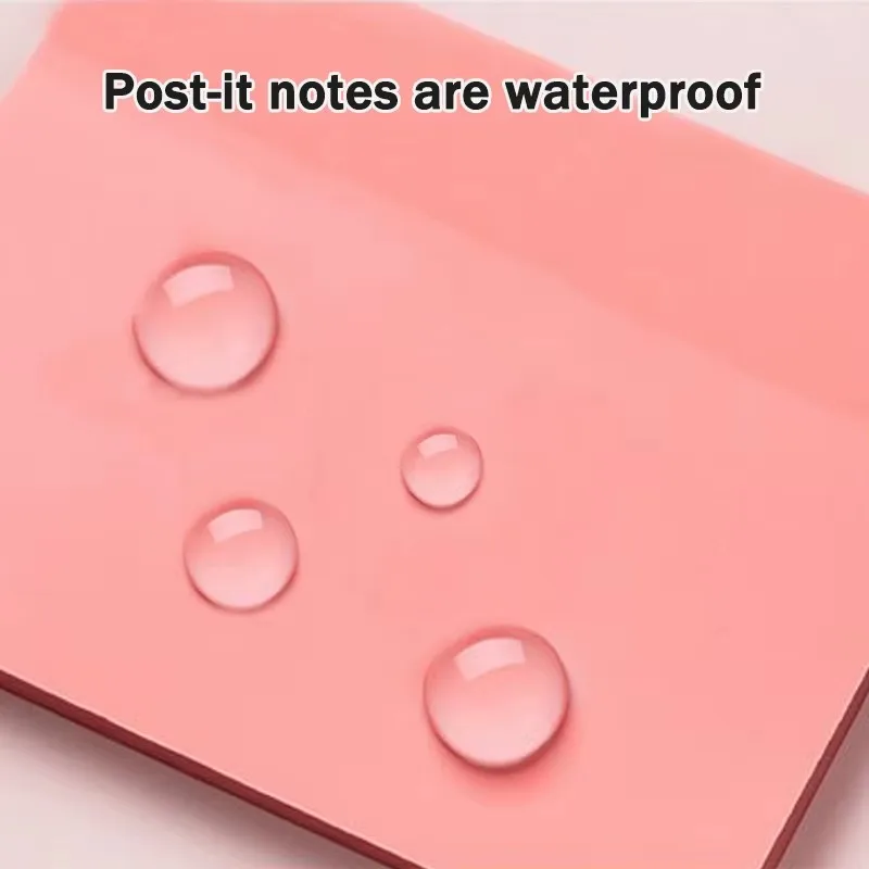 Reusable Friendly color transparent sticky notes waterproof high-value simple sticky strong sticky notes multi-color optional