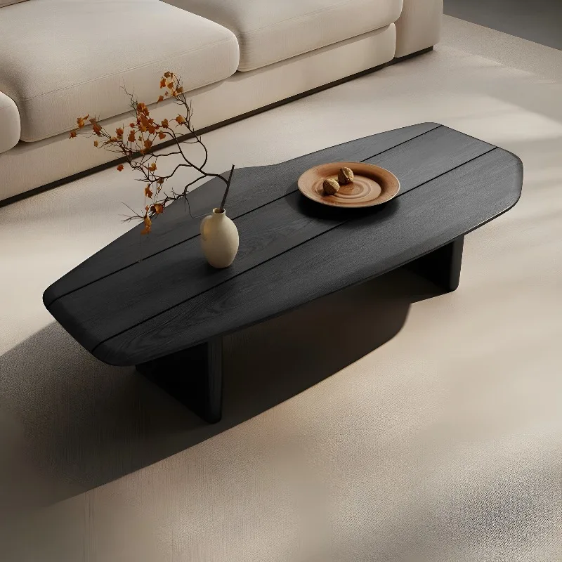 Mesa de centro japonesa estilo wabi-sabi, madeira sólida, estilo nórdico, criativo, sala de estar, centro, minimalista, móveis para casa, fyct