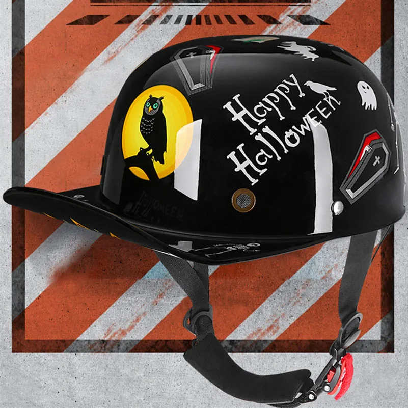 Casco de Venom para motocicleta, gorra de béisbol Retro, accesorios para gorra de béisbol de motocicleta, Casco de pato Vitange Dot Casco Moto 2023