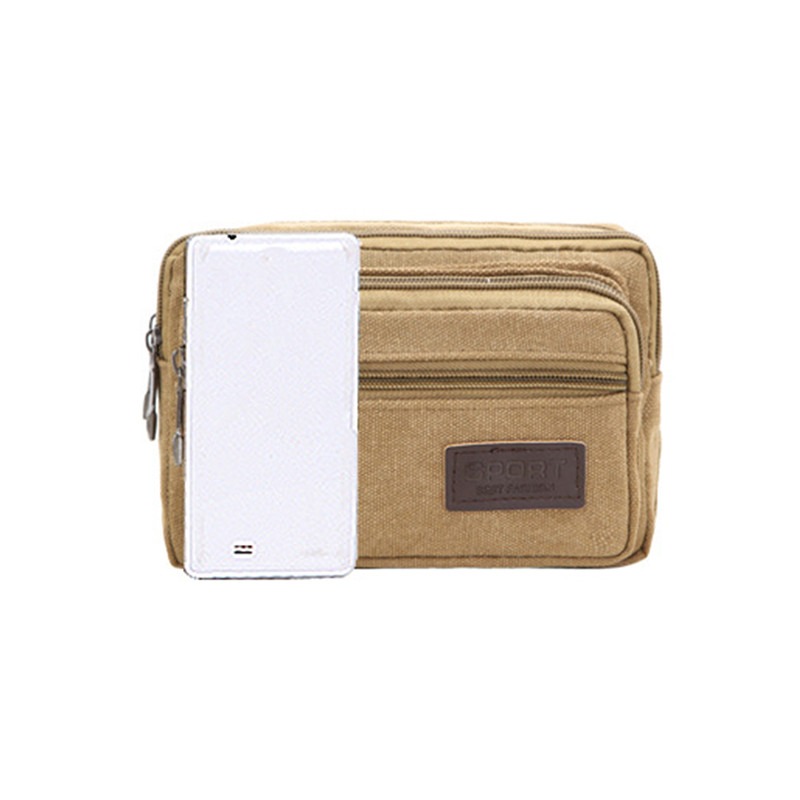 Leinwand Taille Tasche Outdoor Sport Multifunktionale Männliche Taille Pack Hohe Qualität Langlebig Hohe kapazität Taschen Tragbare Telefon Geldbörse