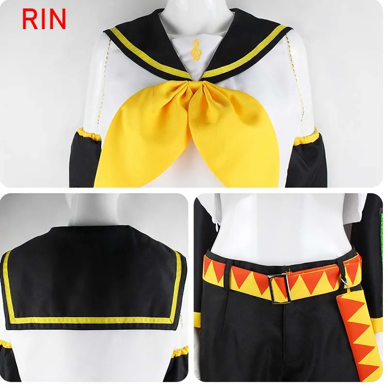 アニメリンレンコスプレ衣装レンリンコスプレレン衣装鏡音 JK 制服ハロウィンコミコン衣装