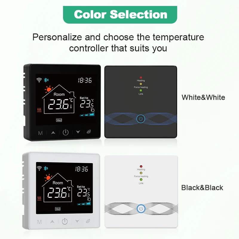 Tuya Smart Home Wifi Heizung Thermostat Drahtlose Batterie Kessel Wasser Heizung Digitale Temperatur Controller Alexa Google Hause
