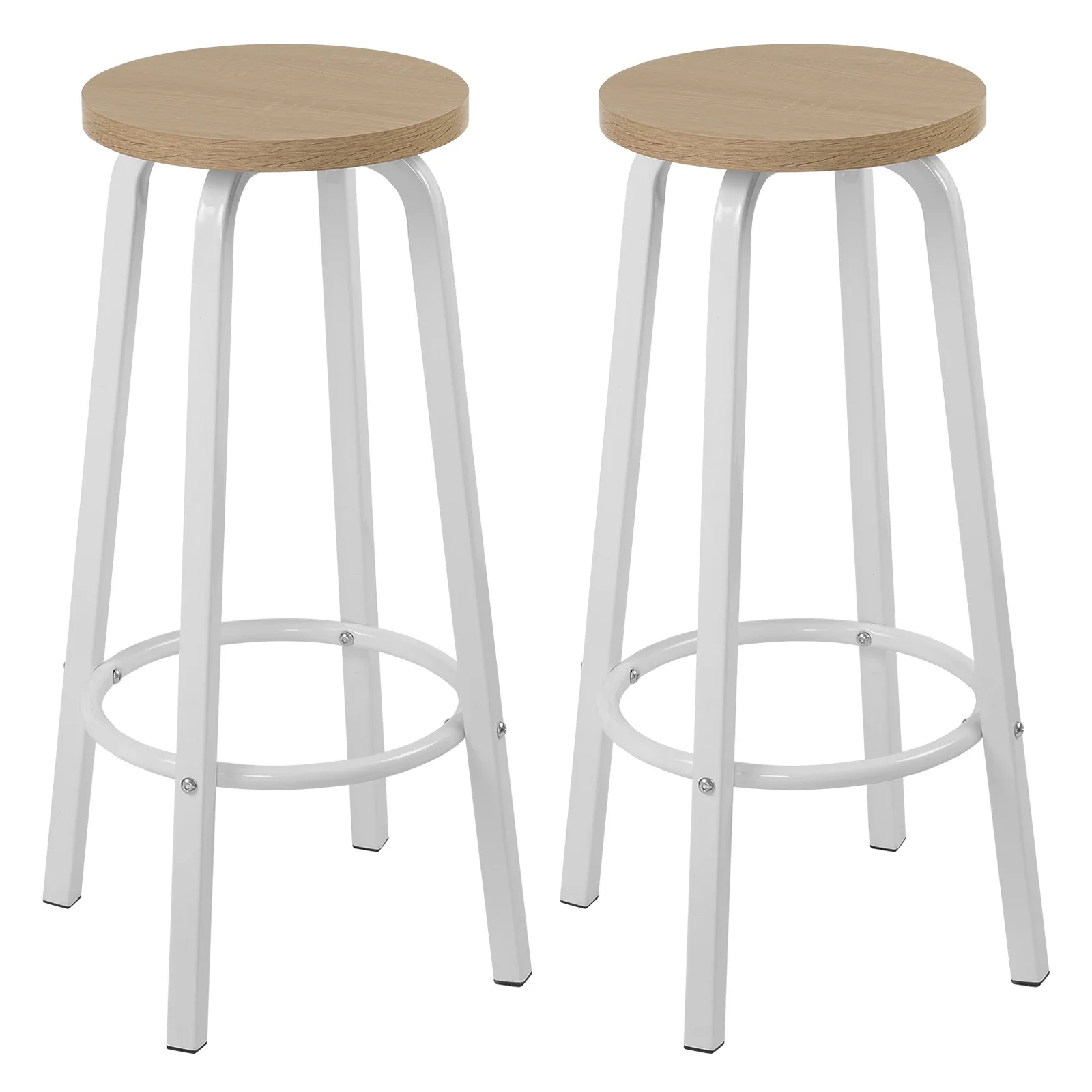 WOLTU 2 uds asiento de MDF patas de Metal silla de Bar desayuno taburetes de cocina taburetes de mostrador taburetes altos accesorios de Pub de ocio nórdico