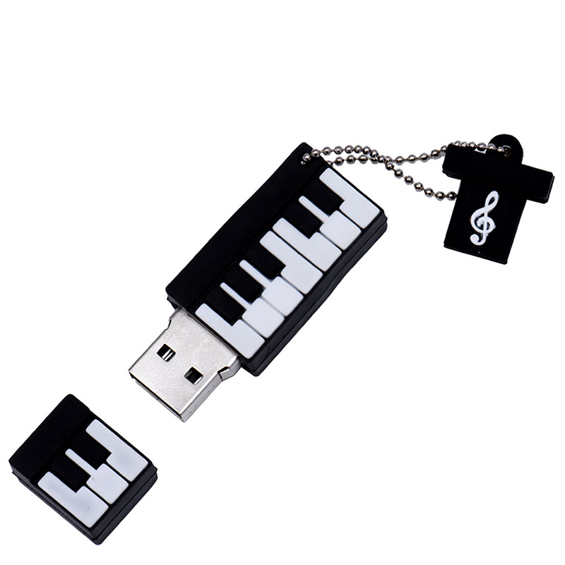 JASTER-Electronic Keyboar USB Flash Drive, Presentes Criativos para Crianças, Memory Stick, Caneta de Capacidade Real, Chian Livre, 64GB