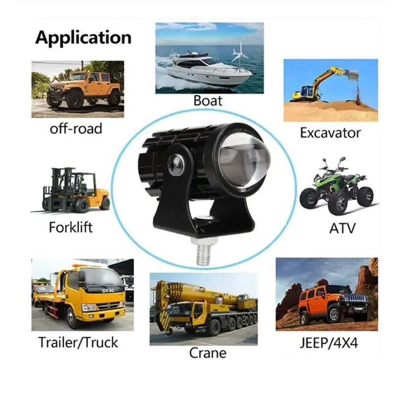 Motorrad Mini Fahr licht Dual Colo für Scheinwerfer Zusatz scheinwerfer Lampe r ATV Roller Moto Nebels chein werfer Zubehör 12V