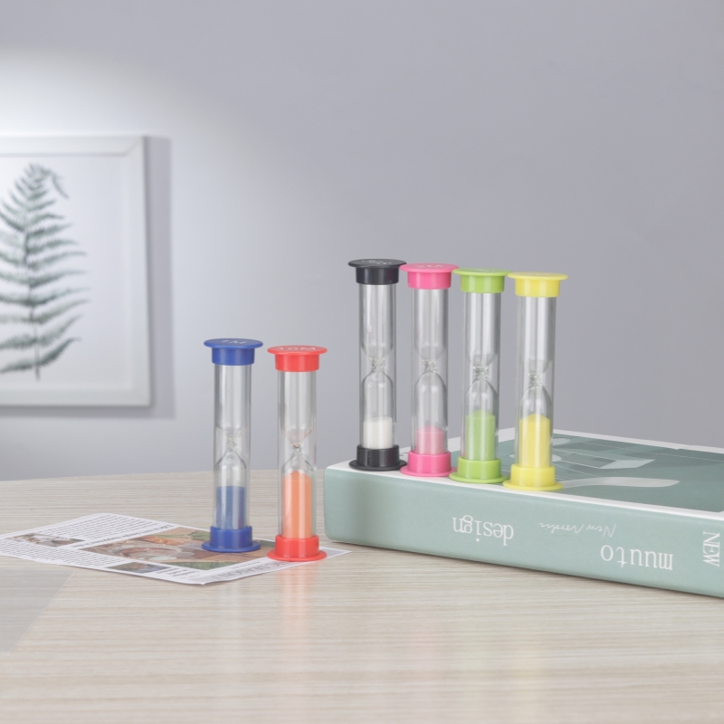 Creative Hourglass Timer Colorful Sand Timers Plastic 30s/1/2/3/5/10mins Sand Clock Timer Kitchen Kids Room Small Sandglass Gift