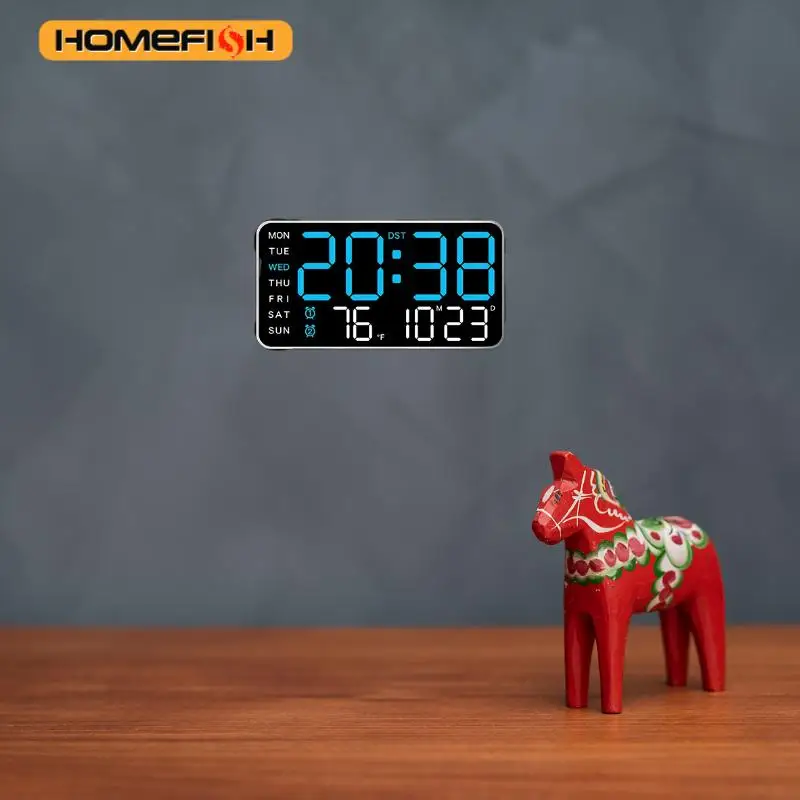 Reloj de pared digital inteligente gigante | Una pantalla para controlar la fecha de tiempo-temperatura, la tecnología del hogar tira completa!
