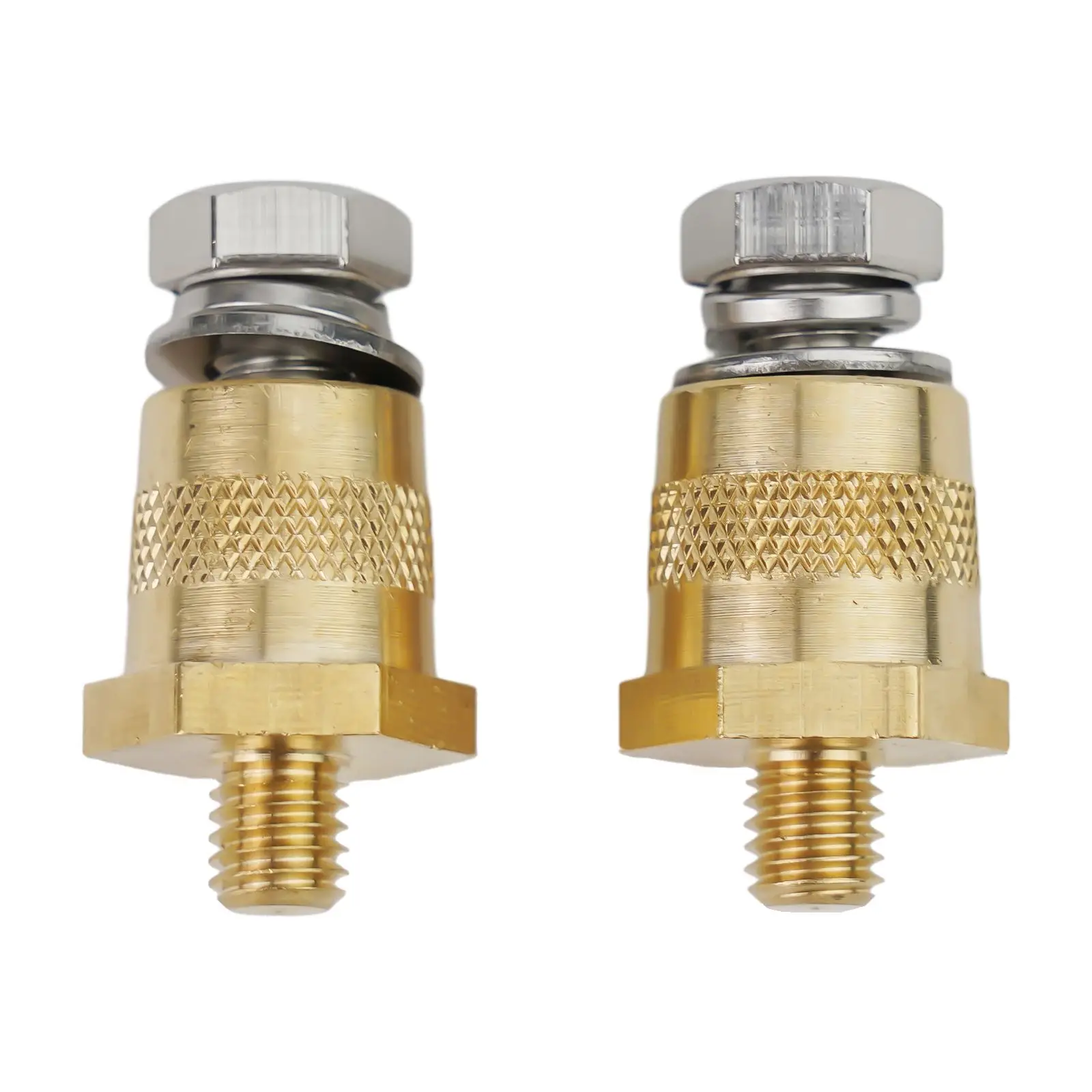 1Pair M8 Battery Pole Adapter Car Battery Connection Terminals Car Battery Connection Terminals Brass Battery Poles Adapter