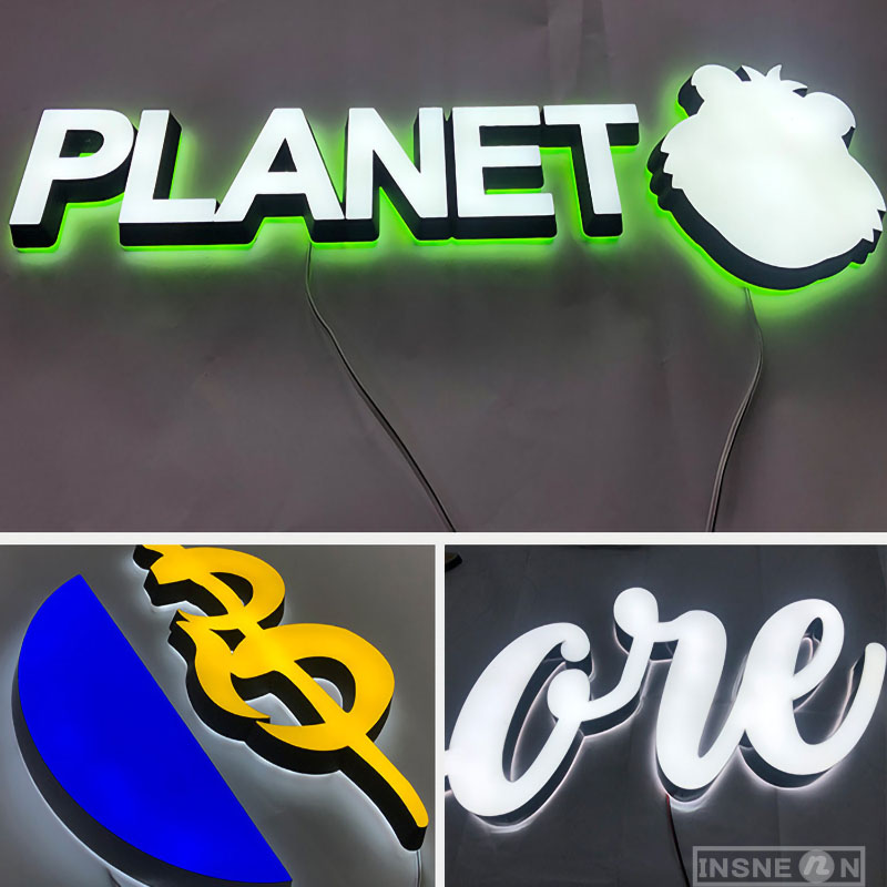 3D LED 조명 전면 조명 아크릴 발광 레터링 소매 상점, 야외 기업 광고 보드 사인
