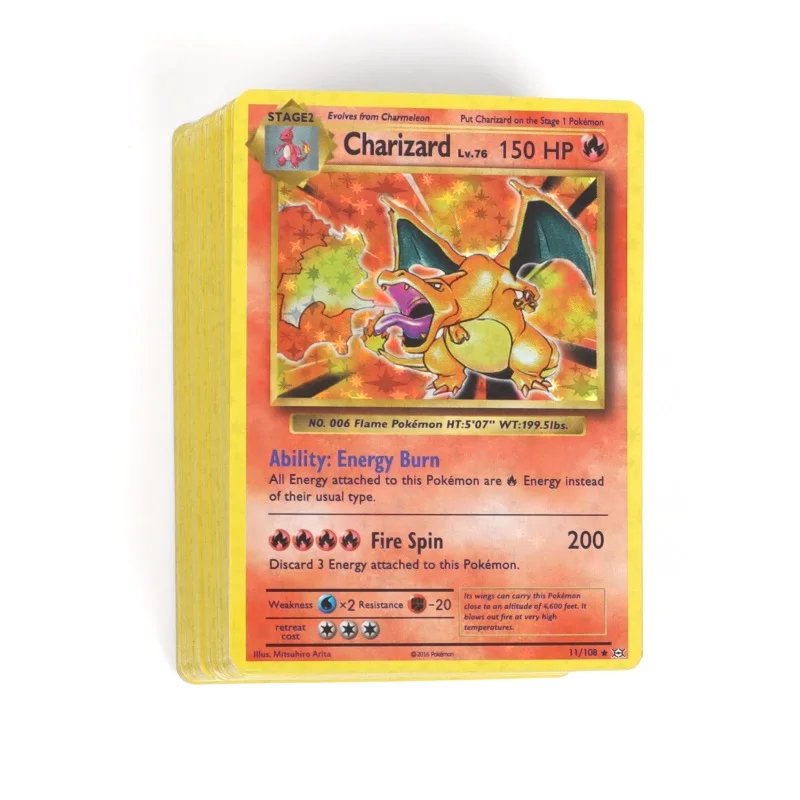 1996 1st Edition Pokemon Flash Cards Charizard Blastoise Venusaur Mewtwo Game Collection PTCG Proxy Cards