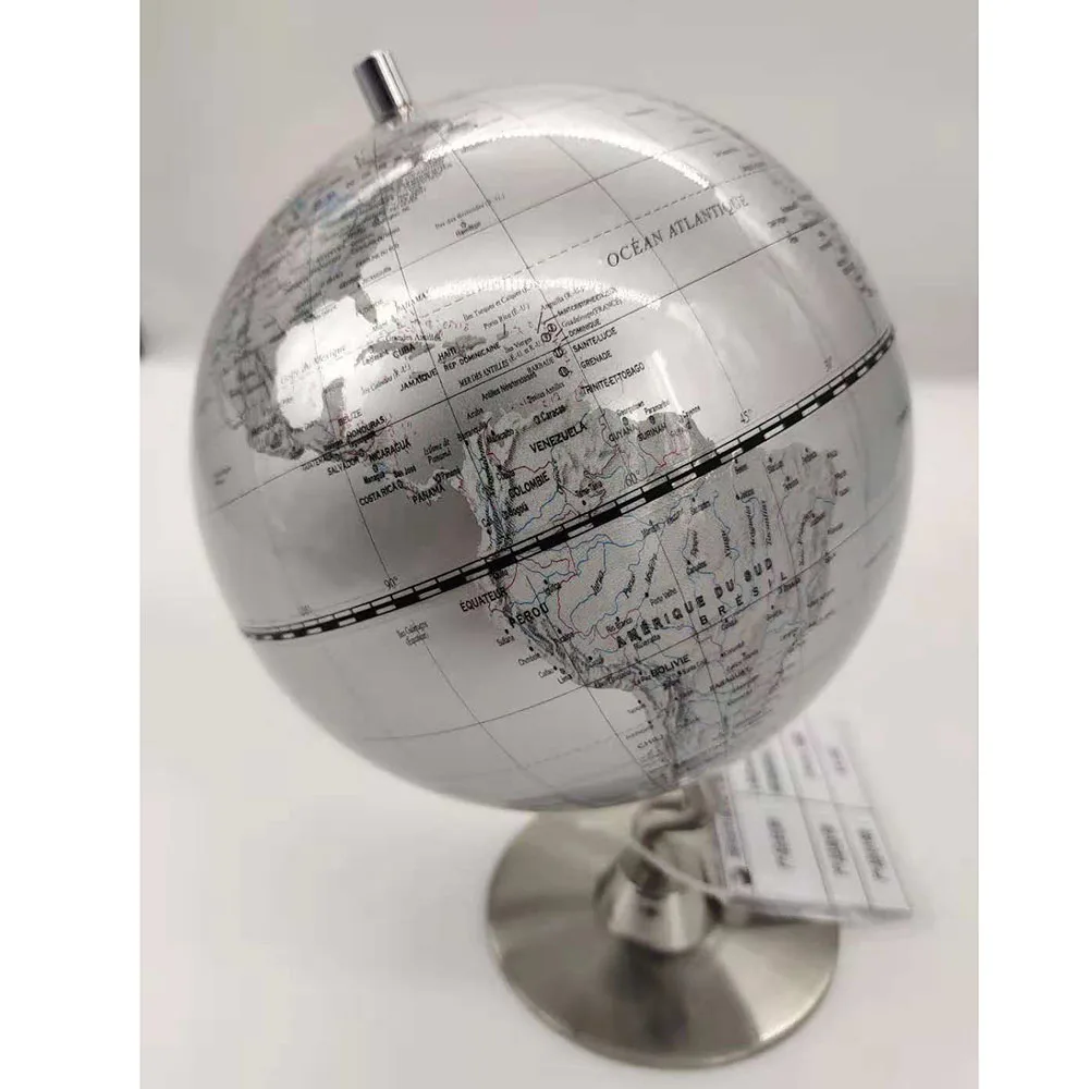 Globo de 140 mm de diámetro con soporte de metal Decoración de oficina en casa