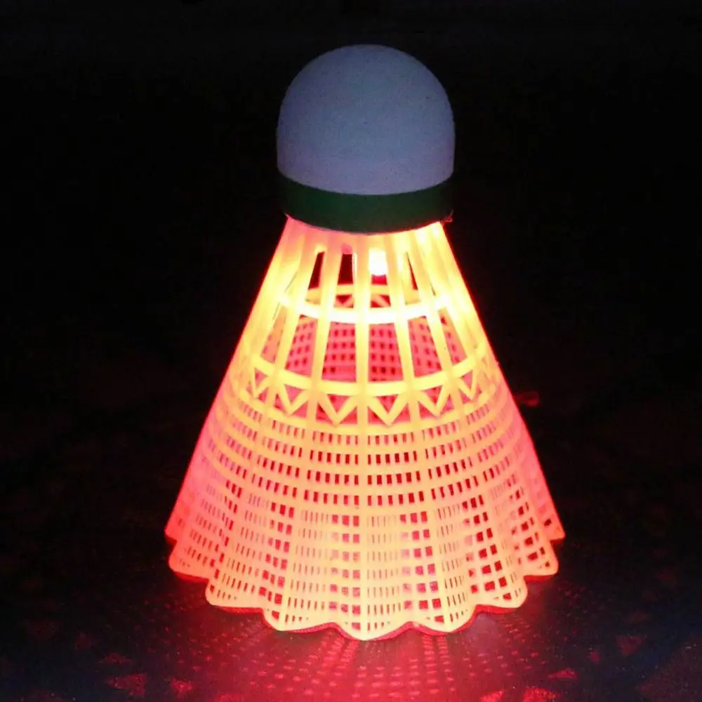 Light-up LED Badminton Lighting Balls Glowing Luminous Badminton Balls Colorful Lightweight Lighting Shuttlecocks
