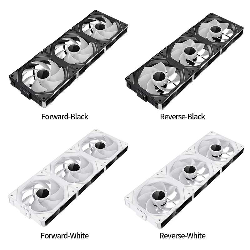 Teucer JM-1 PC Case Fan Mirror Cycle ARGB 120mm 12v/4Pin PWM Low Noise Chassis Water Cooling Ventilador Single Pack with Cable
