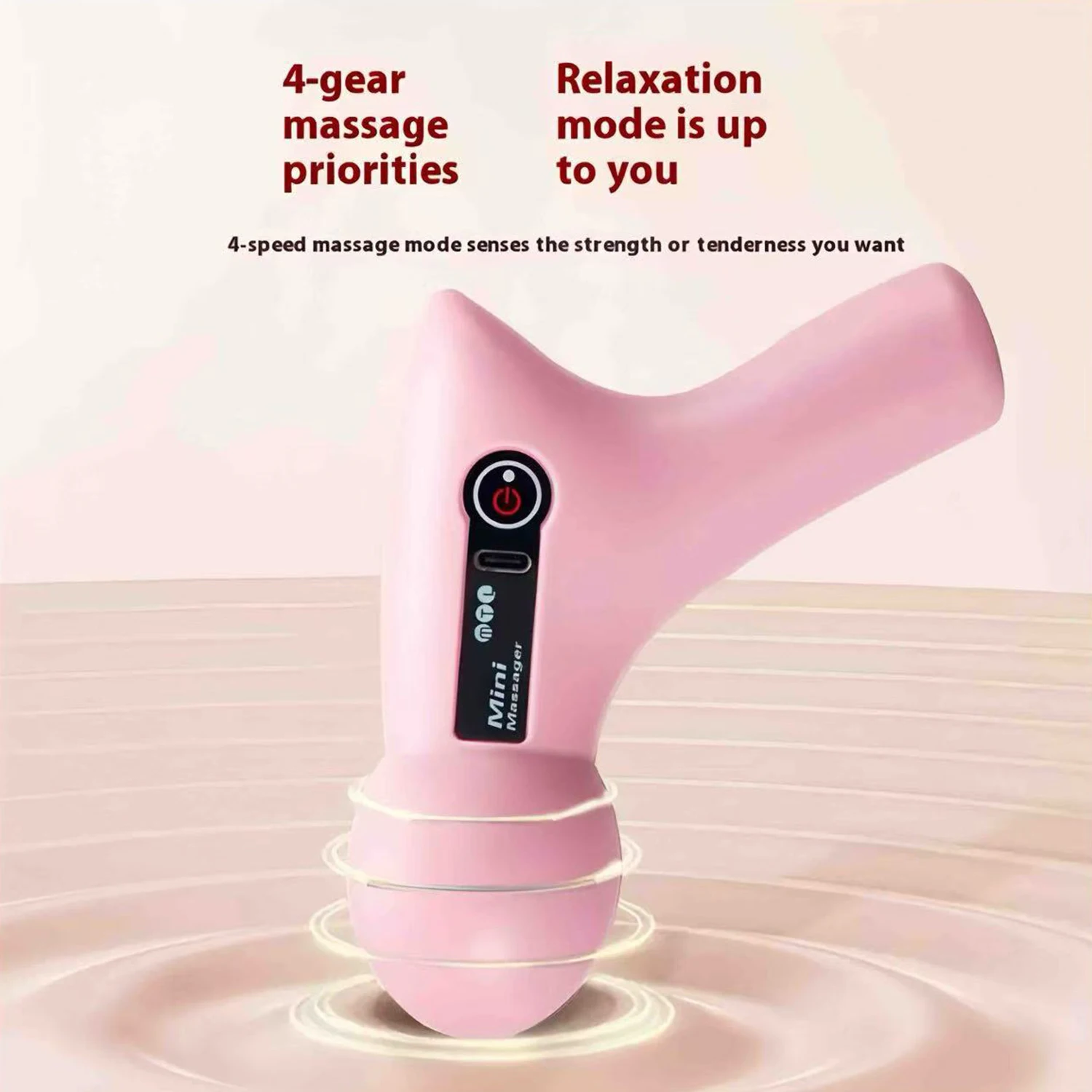 Mini massagem massagem tela lcd 6 cabeças arma massageador muscular portátil elétrica fáscia arma para pescoço pé corpo fáscia arma
