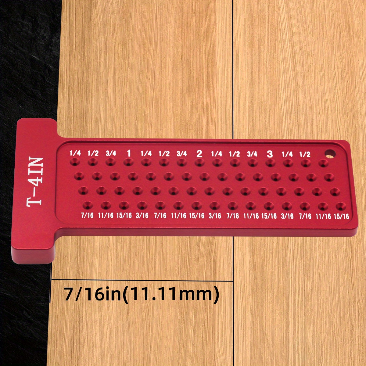 Woodworking Metric/Inch T-Square Hole Scribing Pocket Ruler Line Drawing Marking Gauge Carpenter Right Angle Protractor Layout
