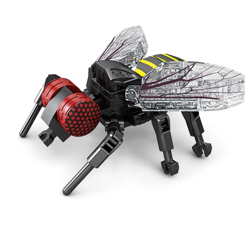 Kreative Bausteine Insekt Modell Biene Libelle Ant Mantis kinder Zusammengebaute Spielzeug Interessante Tier Ornamente Geschenke Kinder