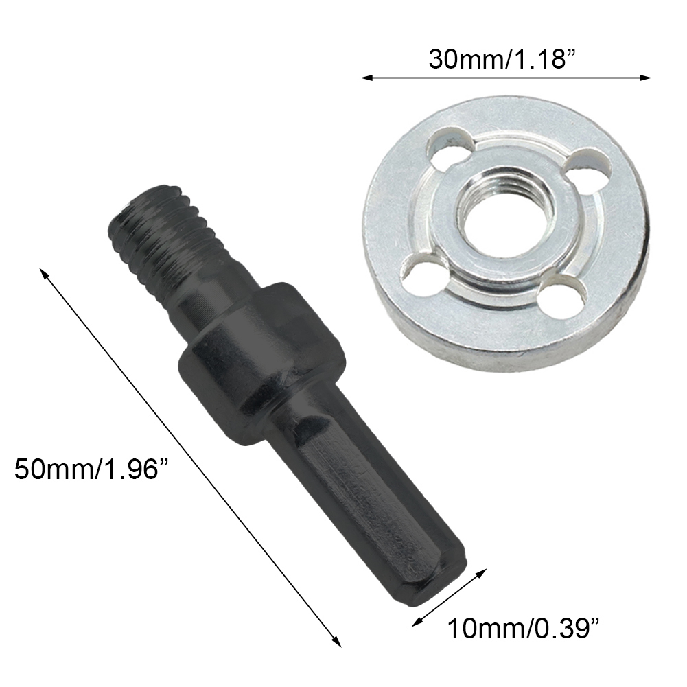 10mm broca elétrica para moedor de ângulo biela conversor conjunto moagem conexão adaptador ferramenta elétrica para disco corte
